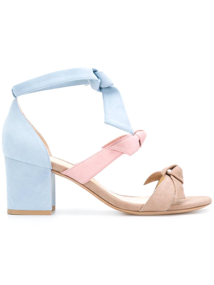 Alexandre Birman Three Toned Bow Strap Sandals - Multicolour