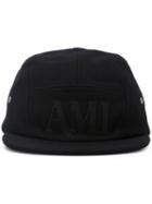 Ami Alexandre Mattiussi Five Panels Cap, Men's, Black, Cotton/polyamide/polyester/wool