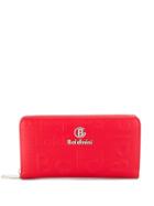Baldinini Embossed Continental Wallet - Red