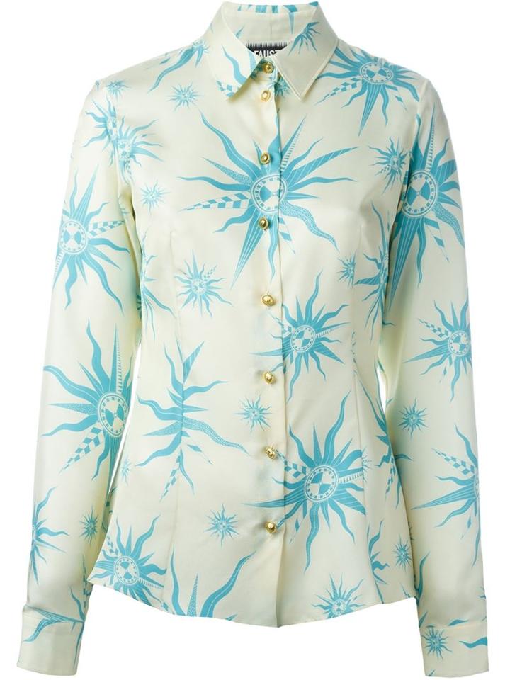 Fausto Puglisi Sun Print Shirt, Women's, Size: 42, Nude/neutrals, Silk