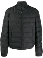 Dolce & Gabbana Padded Jacket With Crown Print - Black