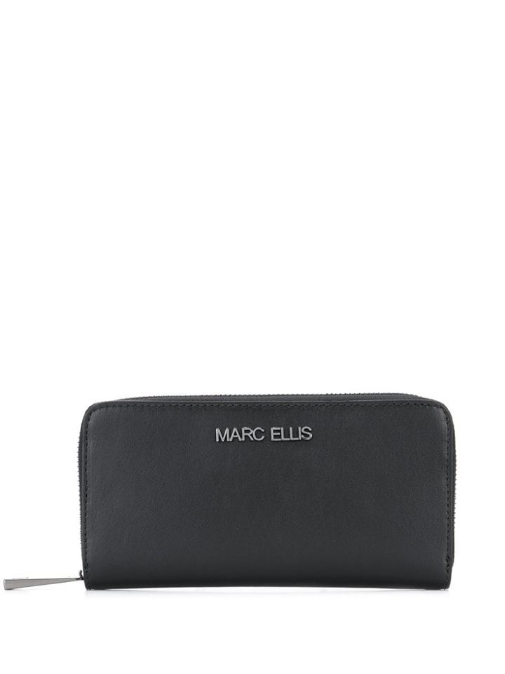 Marc Ellis Logo Plaque Wallet - Black