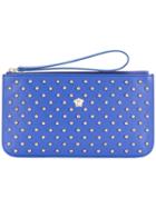 Versace Studded Medusa Wallet - Blue