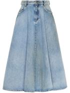 Miu Miu Iconic A-line Skirt - Blue