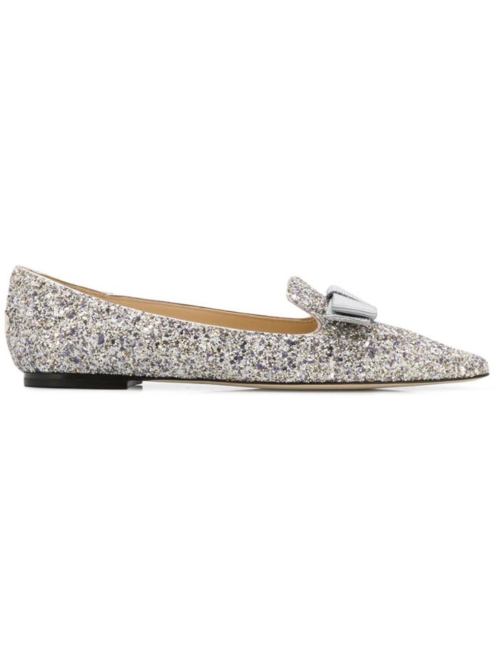 Jimmy Choo Gala Loafers - Silver