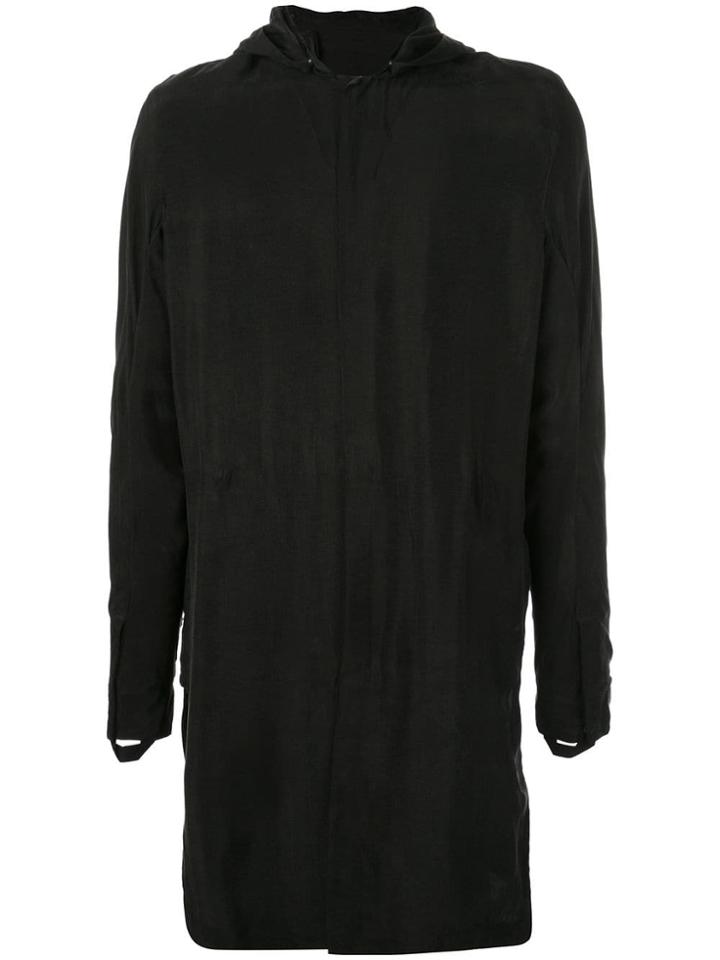 11 By Boris Bidjan Saberi Printed Hooded Shirt - Black