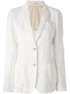 Massimo Alba 'buell' Blazer, Women's, Size: Large, White, Cotton/linen/flax/silk