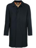 Burberry The Camden - Long Car Coat - Blue