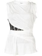 Alexander Wang Lace Cut Out Vest - White