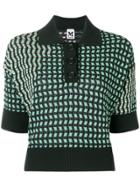 M Missoni Jacquard Knit Geometric Top - Black