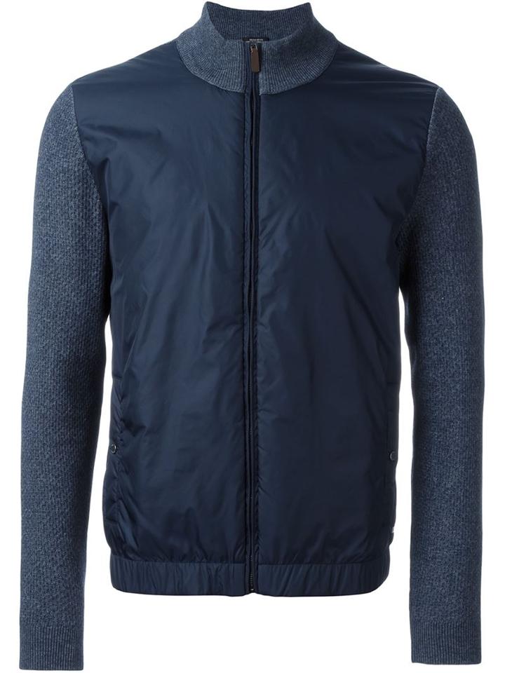 Boss Hugo Boss Knit Sleeve Bomber Jacket