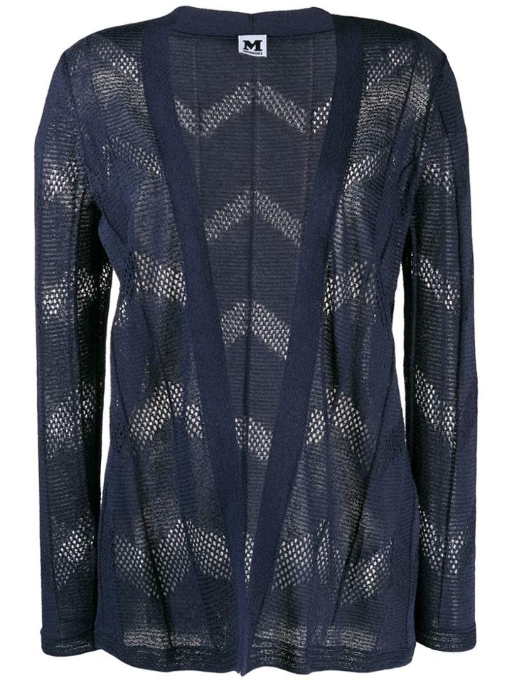 M Missoni Perforated Cardigan - Blue