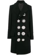 Givenchy Embellished Button Coat - Black