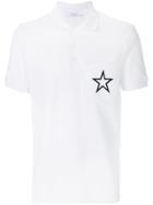 Givenchy Star Design Polo Shirt - White