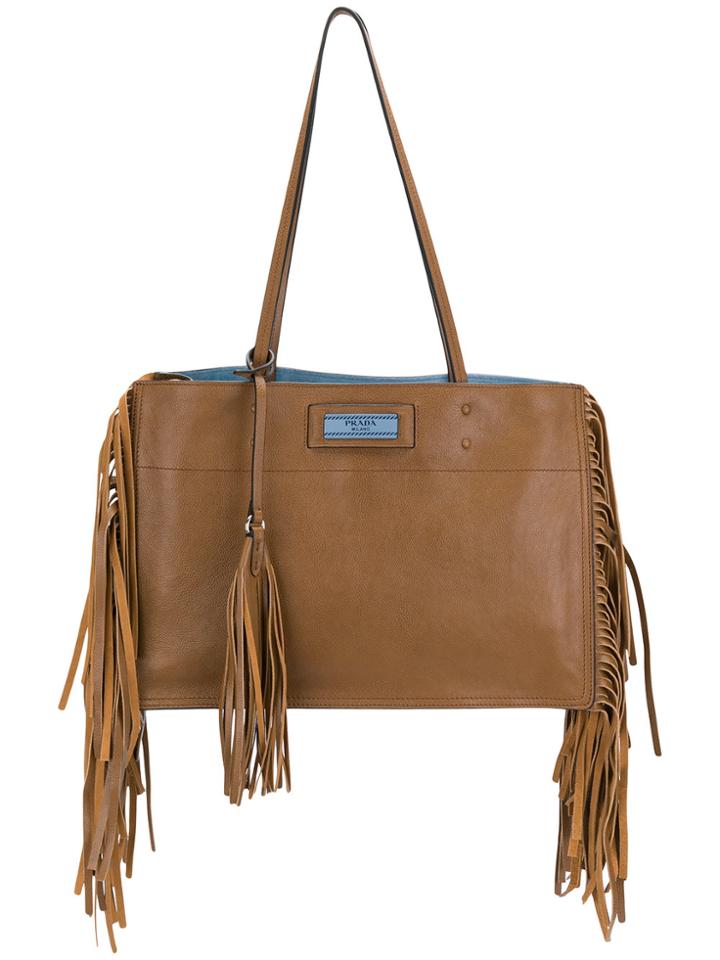 Prada Etiquette Tote Bag - Brown
