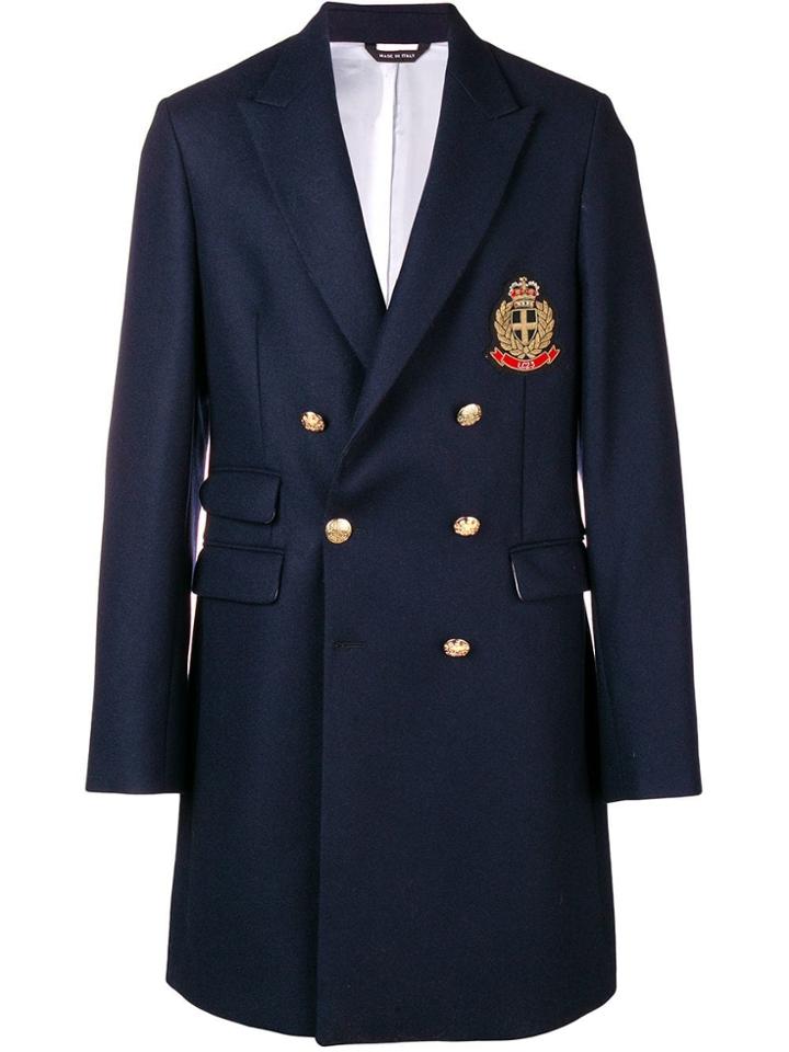 Lc23 Classic Military Coat - Blue