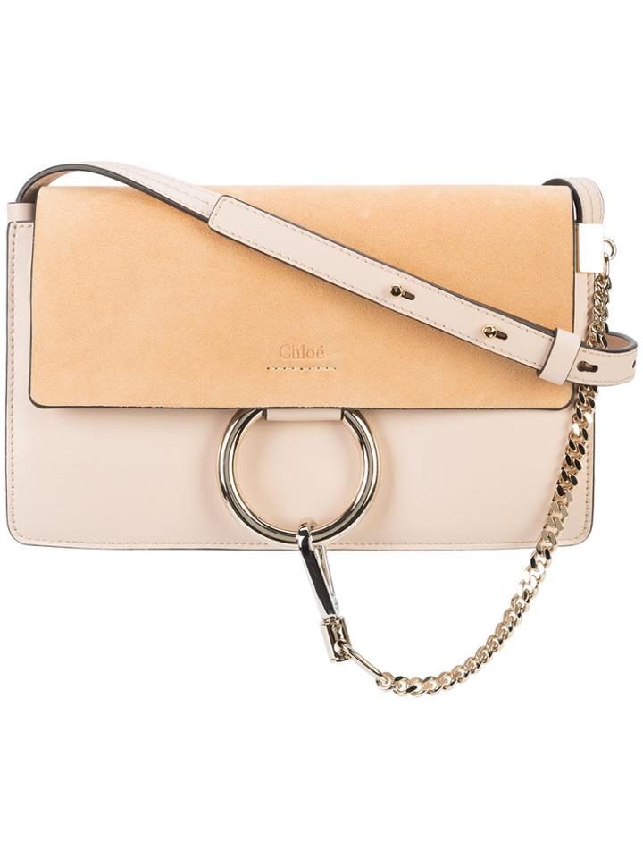 Chloé Small Faye Shoulder Bag - Pink & Purple