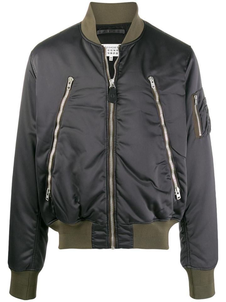 Maison Margiela Zip-front Bomber Jacket - Grey