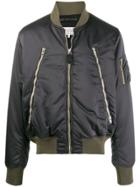 Maison Margiela Zip-front Bomber Jacket - Grey