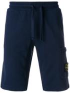 Stone Island Elasticated Drawstring Shorts - Blue