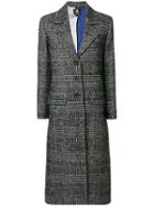 Ps By Paul Smith Multi Checked Coat - Black