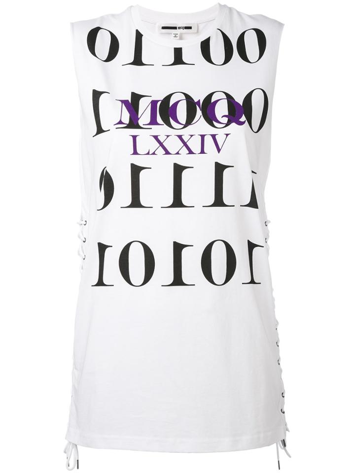 Mcq Alexander Mcqueen Printed Tank Top - White