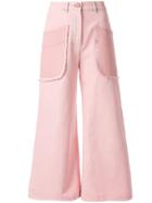 Chanel Pre-owned Wide-leg Trousers - Pink