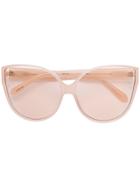 Linda Farrow Gallery Cat Eye Sunglasses - Nude & Neutrals