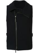 Giorgio Armani Side Zipped Waistcoat - Blue