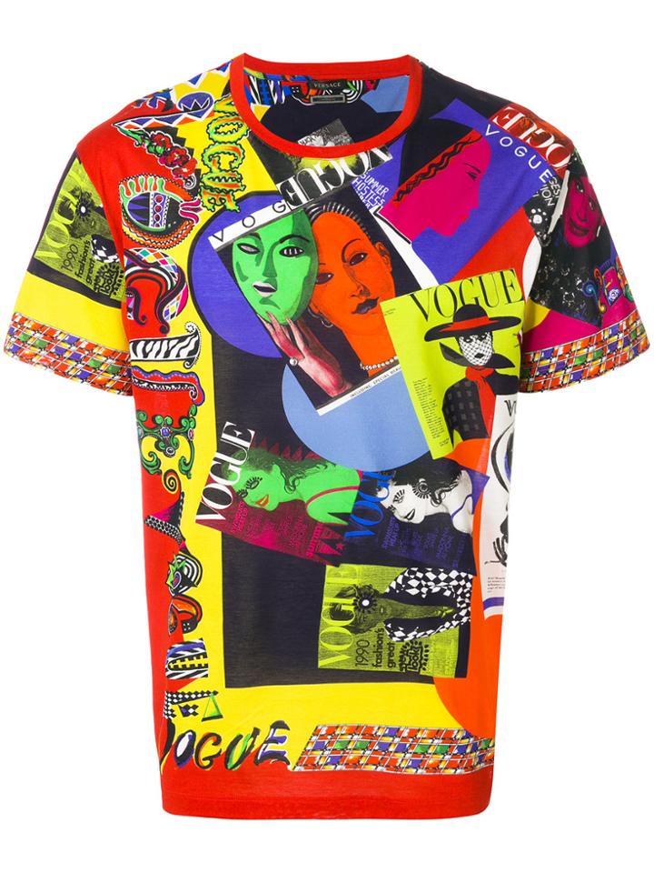 Versace Vogue Print Tribute T-shirt - Multicolour