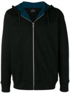 Ps By Paul Smith Zipped Hooded Sweatshirt - Black
