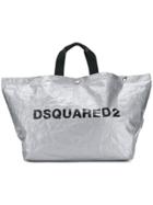 Dsquared2 Logo Print Tote Bag - Grey