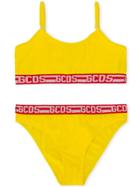 Gcds Kids Teen Logo Band Bikini - Yellow