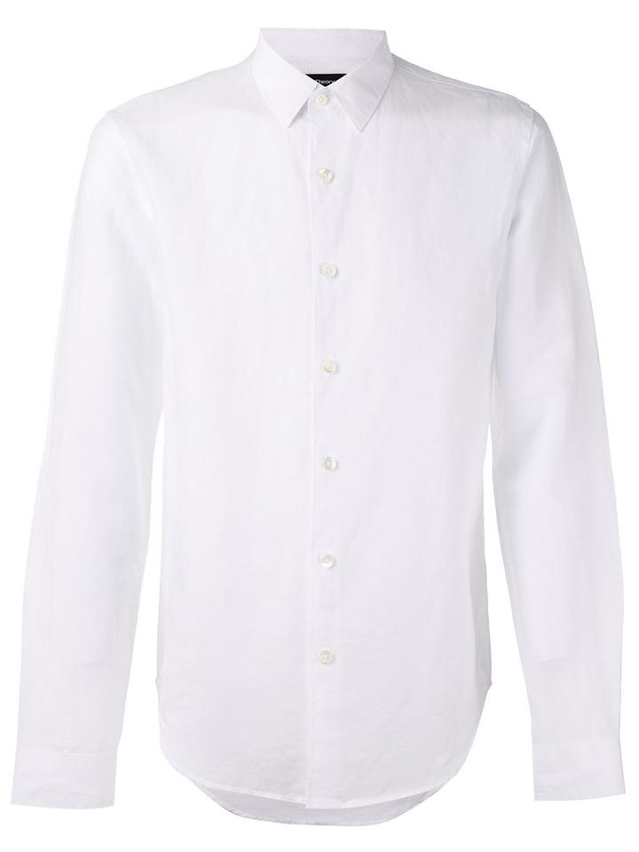 Theory - Rammy Shirt - Men - Cotton/linen/flax - S, White, Cotton/linen/flax