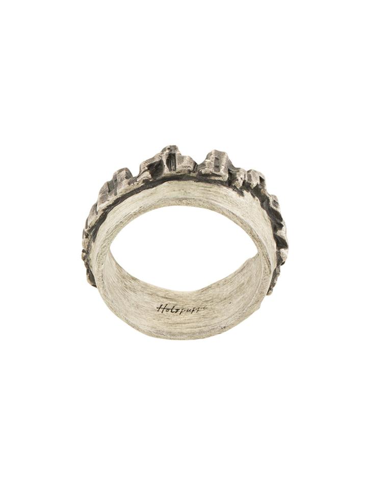 Holzpuppe Jeju Columnar Joint Ring - Metallic