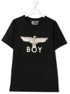 Boy London Kids Teen Eagle Logo Print T-shirt - Black