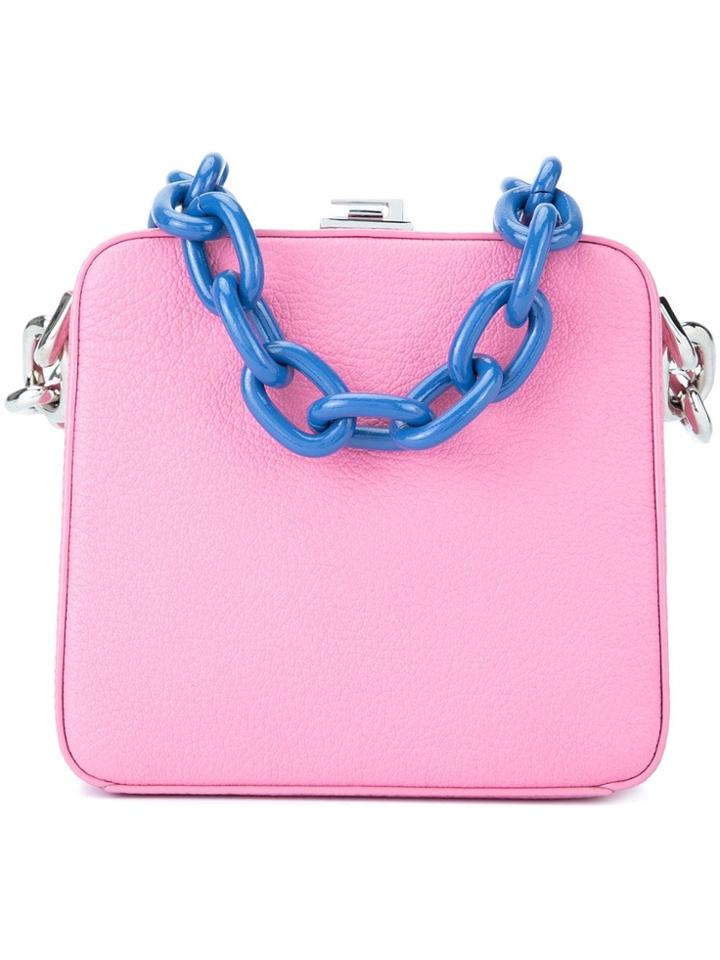 The Volon Cube Chain Bag - Pink