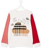 Burberry Kids Fringed Cloud Patch Sweatshirt - White