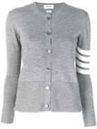 Thom Browne 2-in-1 Twin Set In Medium Grey Fine Merino Wool