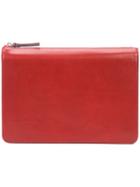 Maison Margiela Zipped Clutch Bag, Women's, Red, Leather