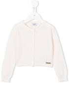 Moschino Kids - Round Neck Cardigan - Kids - Cotton/wool - 6 Mth, White