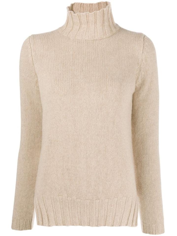 Aragona Fitted Cashmere Jumper - Neutrals