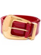 Maison Margiela Extra-long Belt, Women's, Red, Calf Leather