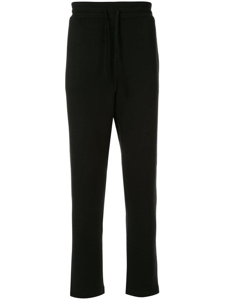 Jil Sander Knitted Track Trousers - Black