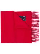 Lanvin Classic Fringed Scarf - Red