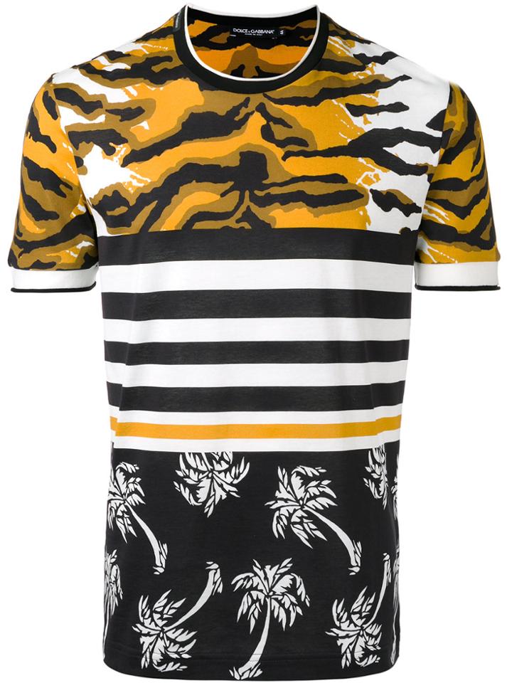 Dolce & Gabbana Multi Print T-shirt - Multicolour