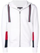 Tommy Hilfiger Patch Zipped Hoodie - White