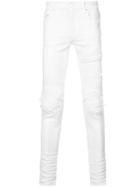 Amiri Distressed Slim Jeans - White