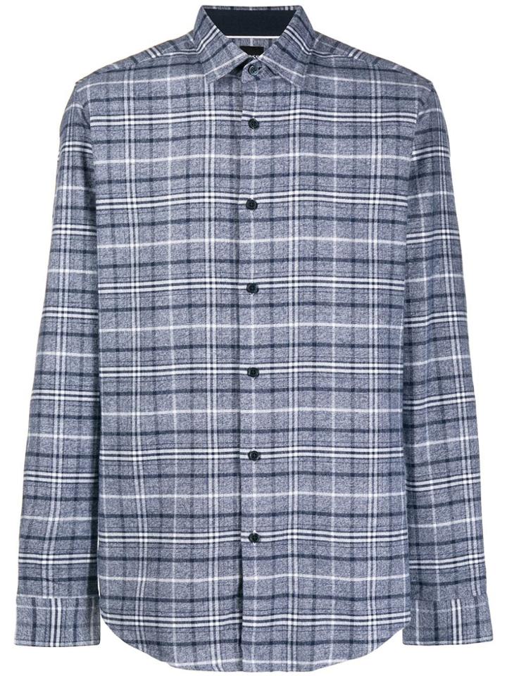Boss Hugo Boss Slim-fit Check Shirt - Blue