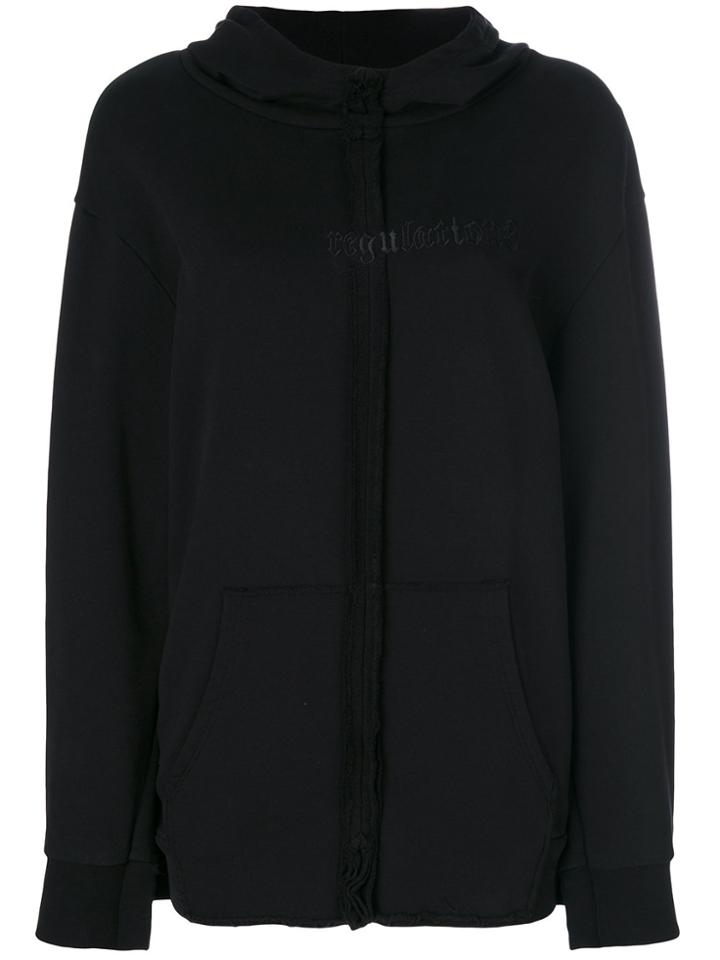 Yang Li Embroidered Logo Hoodie - Black